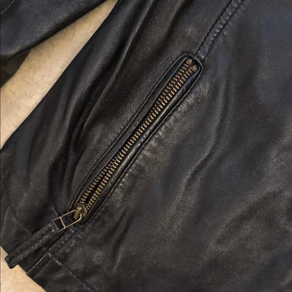 Marc New York Andrew Marc Black Leather Jacket - Picture 8 of 13